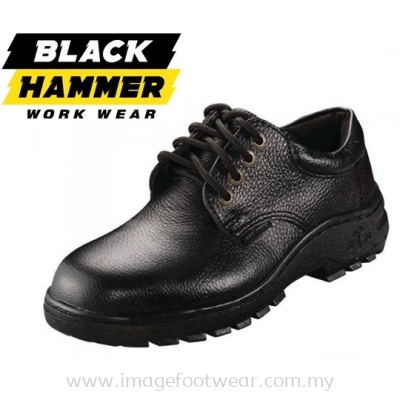 BLACK HAMMER Low Cut Lace up Men Safety Shoes BH2331 -BLACK Colour