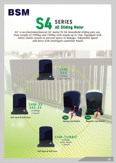 BSM S4 AC Sliding Motor