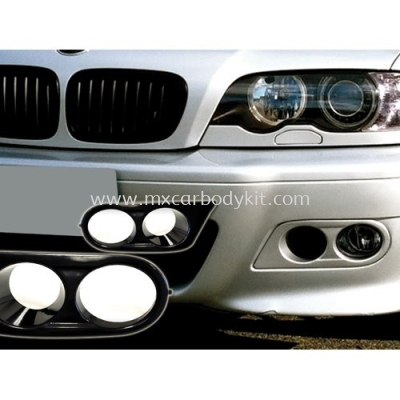 BMW 3 SERIES E46 M3 FRONT BUMPER HAMAN LOOK FOG LAMP COVER