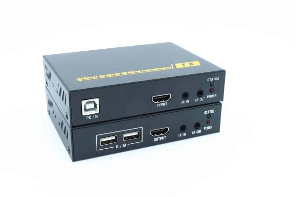 HDMI KVM Extender Over CAT6 Cable With IR & HDBaseT Support