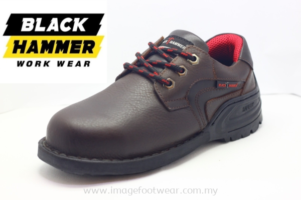 BLACK HAMMER Low Cut Lace up Ladies Safety Shoes BH3811 -BROWN Colour