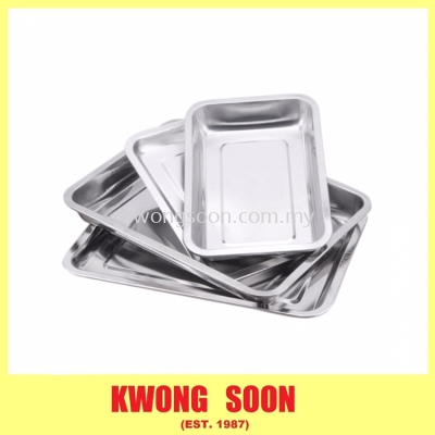 Stainless Steel Food Tray Buffet Tray Deep Tray Shallow Tray Silver Tray