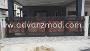 Mild Steel Gate With Aluminium Panel