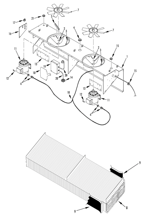 Evaporator Fan Group (Magnum 40) (180D9)