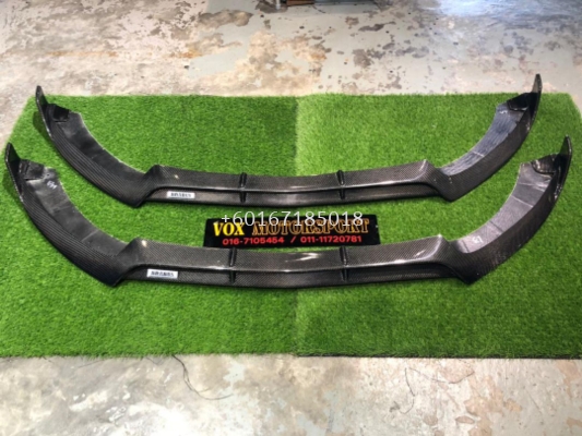 2014 2015 2016 2017 2018 2019 mercedes benz w205 brabus front lip diffuser for amg line front bumper add on upgrade performance look real carbon fiber material new set 