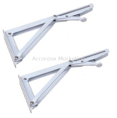 Folding Shelf Support, White