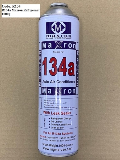 Code: R134 R134a Maxron Refrigerant 1000g