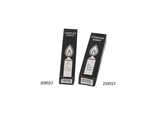 (209557) 6 pcs White Candle (20g)