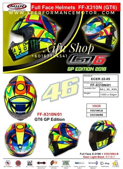 FULL FACE HELMET MHR GT6 GP EDITION FF-X310N/01 (.  ) 