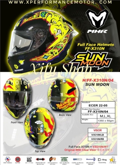 FULL FACE HELMET MHR GT6 SUN MOON H/FF-X310N/04 (.  ) 