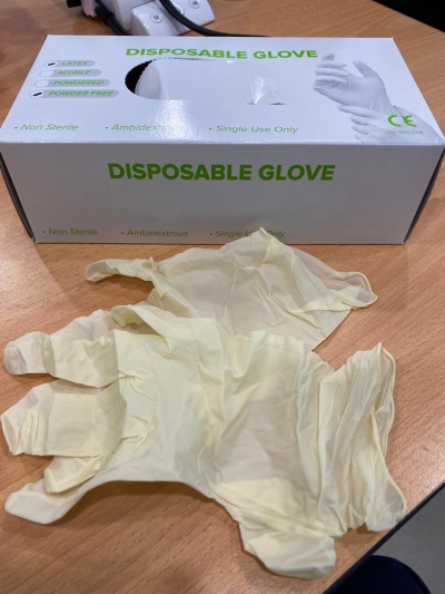 Latex Glove Polymer Coated Free Powder (RM20)