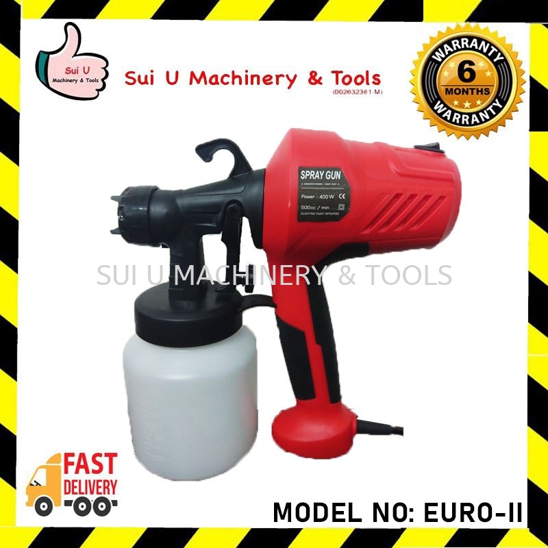 Euro-II Electric Spray Gun Paint Sprayer 800ML 400W 22000RPM Heavy Duty Air Sprayer  Gun / Paint Sprayer Air Tool Kuala Lumpur (KL), Malaysia, Selangor, Setapak  Supplier, Suppliers, Supply, Supplies | Sui U