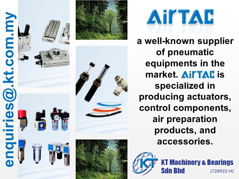 Airtac Pneumatic equipments, actuators, control components, air preparation products, and accessorie