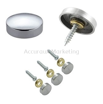 Flat Mirror Screw, Chrome