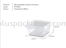 SQ250 Square Container with Lid Square Container PP Container