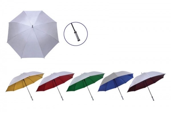 U7009 - 30" Manual Silver Coated Golf Umbrella 