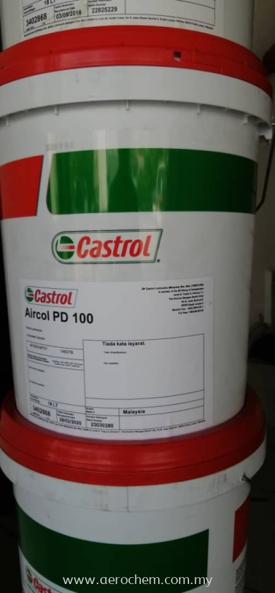 CASTROL AIRCOL PD 100 COMPRESSOR OIL