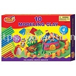 10 CANDY MODELLING CLAY WITH 4 MOLDS IN PRINTED BOX