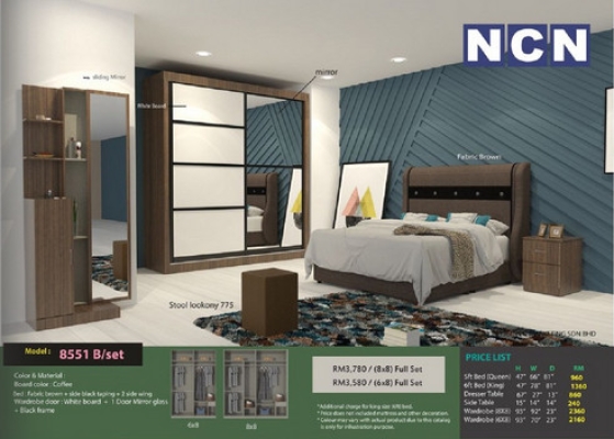 NCN BEDROOM SET 8551 B/SET