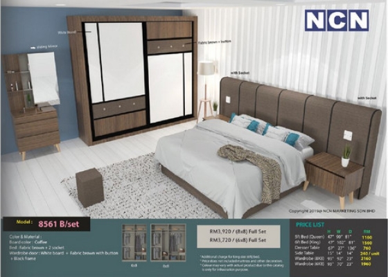 NCN BEDROOM SET 8561 B/SET