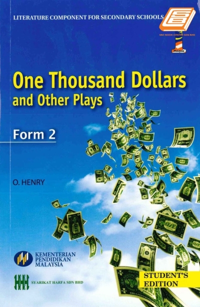 One Thousand Dollars and Other Plays Form 2