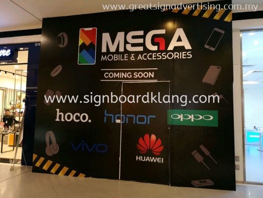 INDOOR HOARDING BOARD WRAPPING SERVICE AT SELANGOR, SHAH ALAM, GOMBAK, BATU CAVE, SEPANG, DENGKIL