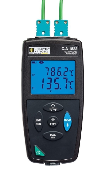 Environmental Measurements - C.A 1822 Thermometer 2 inputs KJTENRS Thermocouple