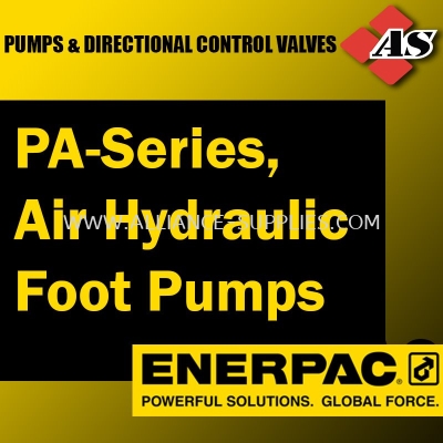 ENERPAC PA-Series, Air Hydraulic Foot Pumps