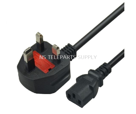 3 PIN POWER CORD UK PLUG 1.5 METER