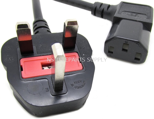 3 PIN POWER CORD (L-SHAPE)