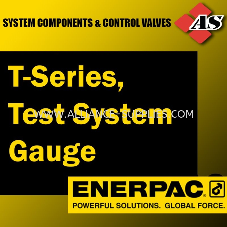 ENERPAC T-Series, Test System Gauges ENERPAC System Components & Control Valves ENERPAC