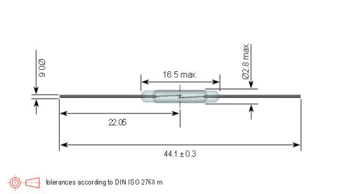 Standex KSK-1A55 Series Reed Switch