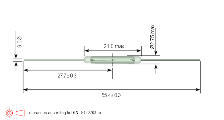 Standex KSK-1A52 Series Reed Switch