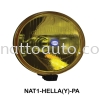 Spotlight Hella Comet 500 Driving Lamp with Yellow Lens (Part Number: 1F4 005 750-511) Spotlight Hella 