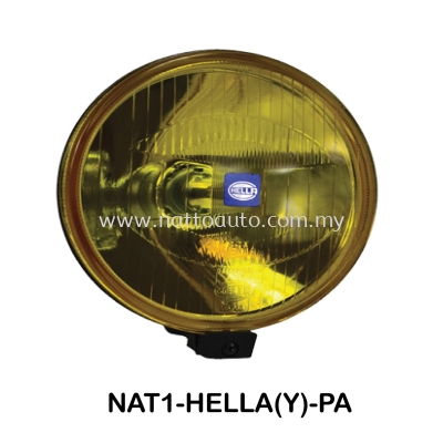 Spotlight Hella Comet 500 Driving Lamp with Yellow Lens (Part Number: 1F4 005 750-511)