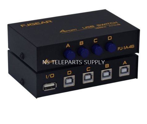 FJGEAR 4 PORT USB DATA SWITCH MODEL NO : FJ-1A4B