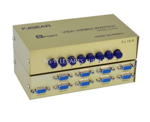 FJGEAR 8 PORT VGA SWITCH MODEL NO : FJ-15-8