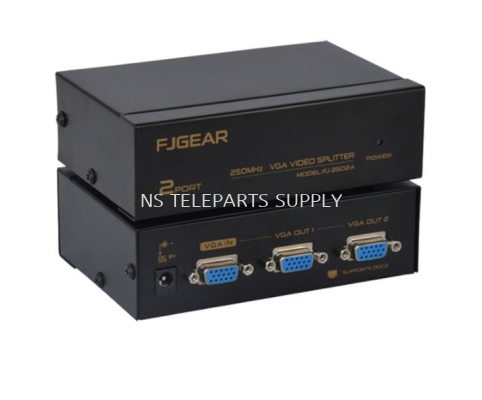 FJGEAR 2 PORT VGA SPLITTER MODEL NO : FJ-2502A