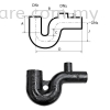 P-Trap With Vent Cast Iron Pipes & Fittings