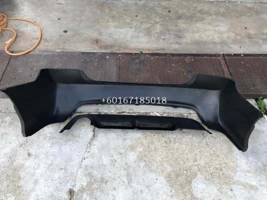 2006 2007 2008 2009 2011 honda civic fd fd1 fd2 fd4 fd2r type r rear bumper pp material 2 pc set with type r diffuser new set