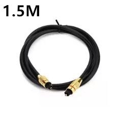 Nickel Plated Metal Head Toslink Male To Male Digital Optical Audio Cable1.5M