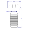 CP-BH 12X30 BUTTON HEAD SCREW ACCESSORIES