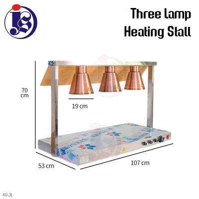 Warming Stall with 3 heating lamp