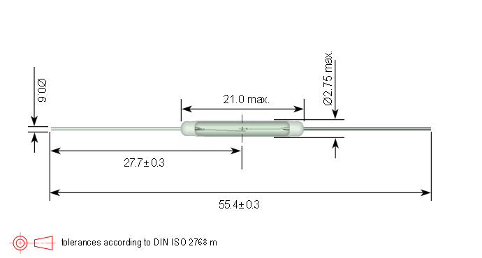 Standex KSK-1A52 Series Reed Switch