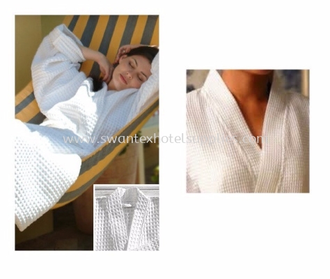 Waffle Bath Robe 100 % Cotton