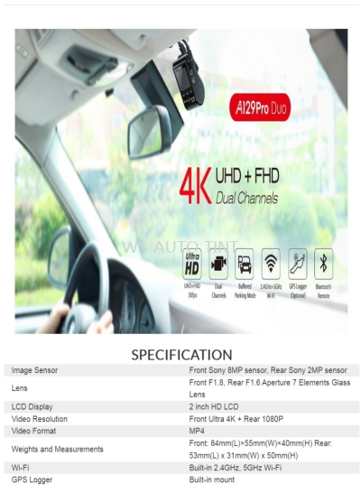 VIOFO DASH CAM ** MERZ installation with 4K UHD + 1080FHD Dual Channel Recording