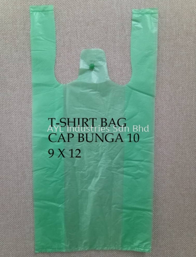 T-SHIRT PLASTIC BAG BUNGA RAYA 10 (9X12)