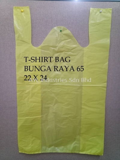 T-SHIRT PLASTIC BAG BUNGA RAYA 65 (22X24)