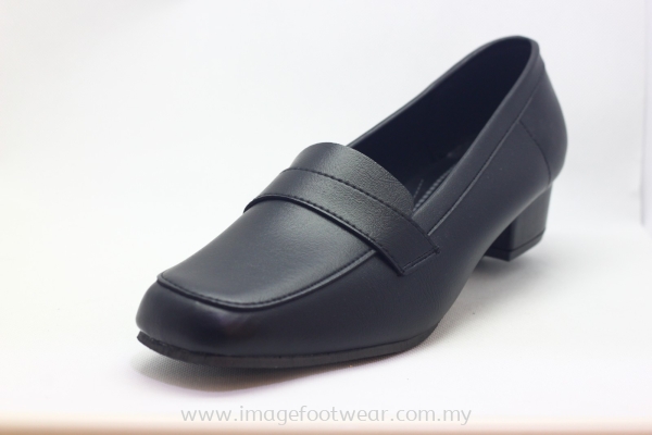 Women 1 inch Heel Shoes- TF-1838 BLACK Colour