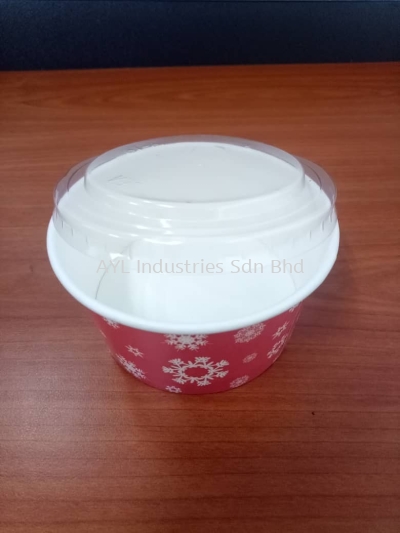 OKID PAPER BOWL (PAC-IC 04) & PET LID 87 (85X85)